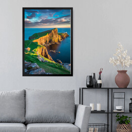 Obraz w ramie Zmierzch na wyspie Skye, Szkocja