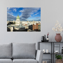 Plakat samoprzylepny Panorama Buenos Aires
