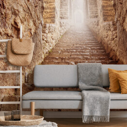 Fototapeta samoprzylepna Kamienne schody w kolorze rdzy