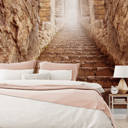 Fototapeta winylowa zmywalna Kamienne schody w kolorze rdzy