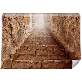 Fototapeta winylowa zmywalna Kamienne schody w kolorze rdzy