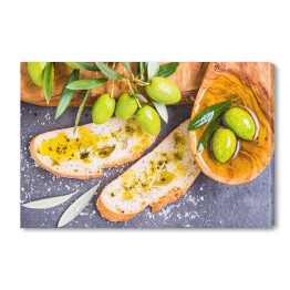 Oliwa z oliwek i chleb