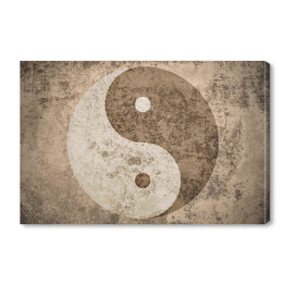 Obraz na płótnie Przydymiony symbol yin yang