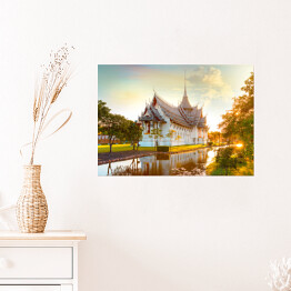 Plakat Sanphet Prasat Palace w Tajlandii