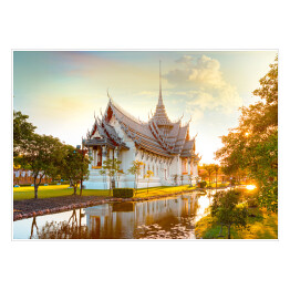 Plakat samoprzylepny Sanphet Prasat Palace w Tajlandii