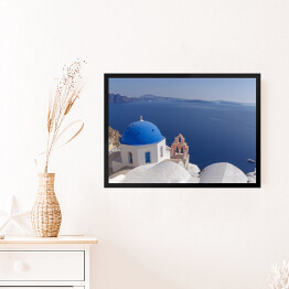 Obraz w ramie Anastasis - kościół w Santorini
