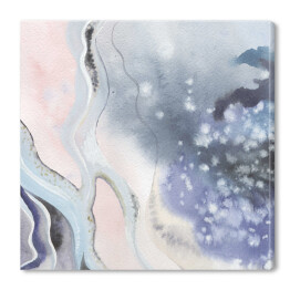 Obraz na płótnie Akwarelowy abstrakcyjny pastelowy wzór z ozdobnym pyłem