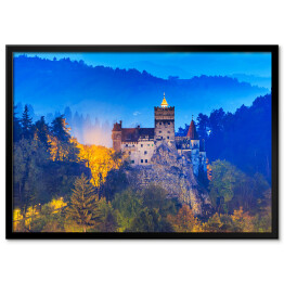 Plakat w ramie Zamek na skale, Transylwania, Rumunia