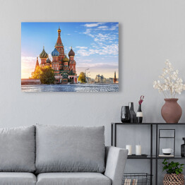 Obraz na płótnie Katedra św. Bazylego w Moskwie w Rosji