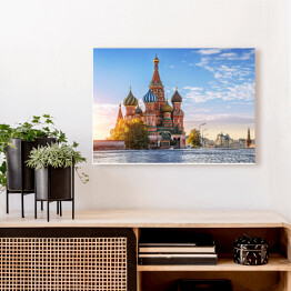 Obraz na płótnie Katedra św. Bazylego w Moskwie w Rosji
