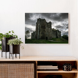 Obraz na płótnie Zamek Doune w Szkocji tuż przed burzą