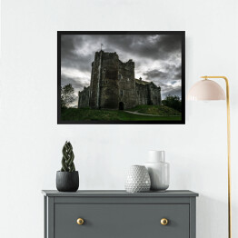 Obraz w ramie Zamek Doune w Szkocji tuż przed burzą