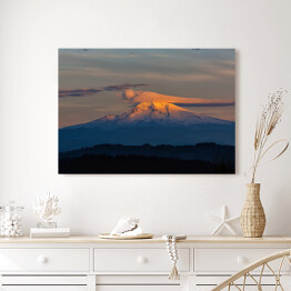 Obraz na płótnie Złociste chmury nad Mount Hood
