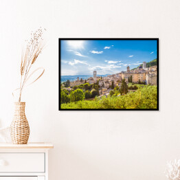 Plakat w ramie Historyczne miasteczko Assisi, Umbria, Włochy