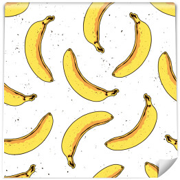 Tapeta samoprzylepna w rolce Banany na białym tle