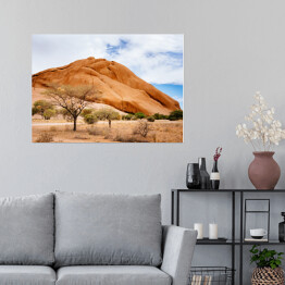 Plakat samoprzylepny Masyw górski, Namibia