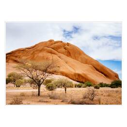 Plakat samoprzylepny Masyw górski, Namibia