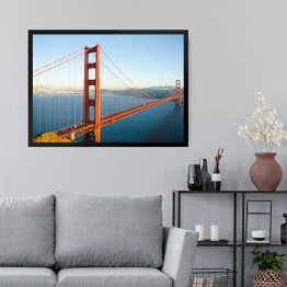 Obraz w ramie Golden Gate Bridge w piękny dzień w San Fransisco, Kalifornia 