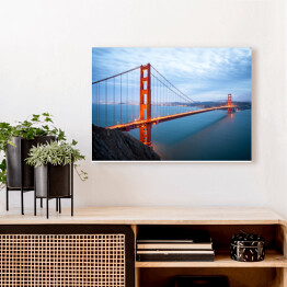 Obraz na płótnie Golden Gate Bridge o zmierzchu