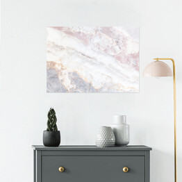 Plakat samoprzylepny Marmur w pastelowych kolorach