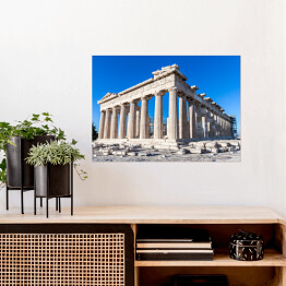 Plakat samoprzylepny Partenon na wzgórzu Akropol, Ateny, Grecja
