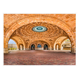 Plakat Panoramiczny widok stacji kolejowej Penn Station