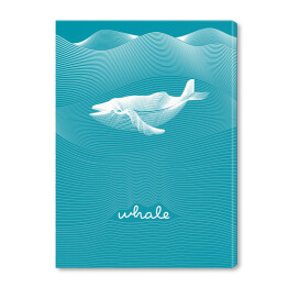 Obraz na płótnie Płynący wieloryb