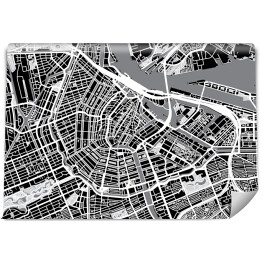 Fototapeta samoprzylepna Mapa miasta Amsterdam