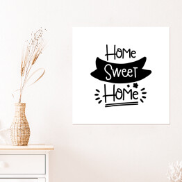 Plakat samoprzylepny "Dom, kochany dom" - typografia