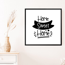 Obraz w ramie "Dom, kochany dom" - typografia