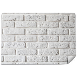 Fototapeta winylowa zmywalna Ściana z białej ładnej cegły