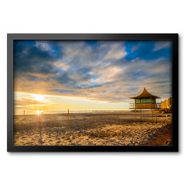 Obraz w ramie Glenelg Beach o zachodzie słońca