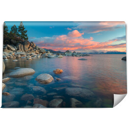 Fototapeta winylowa zmywalna Tahoe - zachód słońca