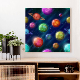 Kolorowe planety i księżyce