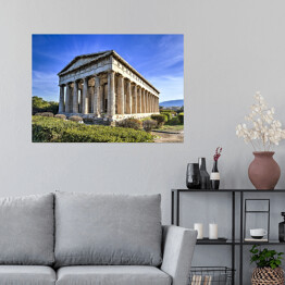 Plakat samoprzylepny Świątynia Hefajstosa, Grecja