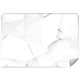Fototapeta samoprzylepna Biały chaotyczny wzór - 3D