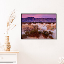 Plakat w ramie Wschód słońca w Anza-Borrego Desert State Park