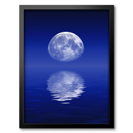 Obraz w ramie Księżyc odbijający się w morzu