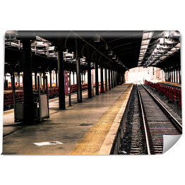 Fototapeta Pociąg na stacji Hoboken w New Jersey
