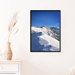 Plakat w ramie Zaśnieżone szczyty Tatrzańskich gór