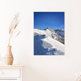 Plakat samoprzylepny Zaśnieżone szczyty Tatrzańskich gór