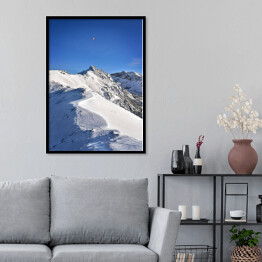 Plakat w ramie Zaśnieżone szczyty Tatrzańskich gór