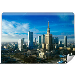 Fototapeta Panorama Warszawy w pięknych kolorach