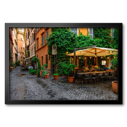 Obraz w ramie Widok na urokliwą uliczkę w Rzymie 