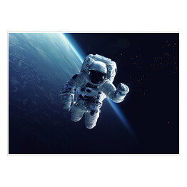 Plakat Astronauta w przestrzeni kosmicznej