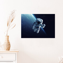 Plakat Astronauta w przestrzeni kosmicznej