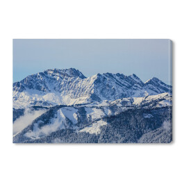 Obraz na płótnie Zimowy krajobraz górski