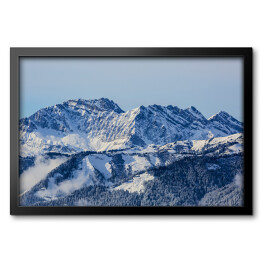 Obraz w ramie Zimowy krajobraz górski