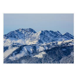 Plakat Zimowy krajobraz górski