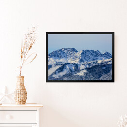 Obraz w ramie Zimowy krajobraz górski